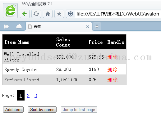 avalon源码及使用案例,一个简单易用迷你的mvvm开源js前端框架