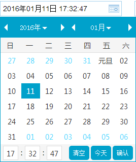 jquery开发jedate日期控件,带时分秒日期选择器代码-代码-最代码