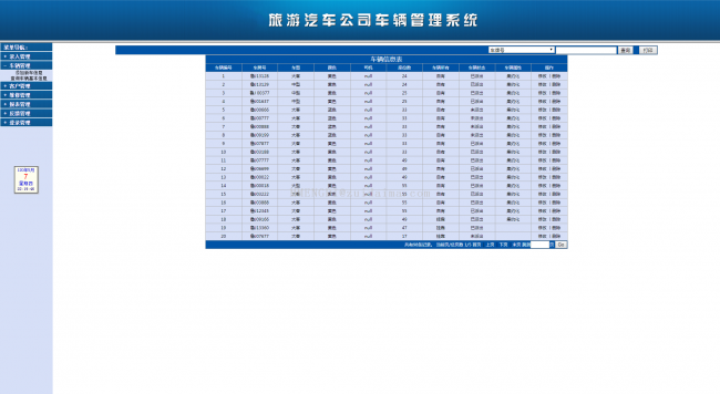 代碼 java web旅遊汽車公司車輛管理系統車輛調度(管理員)用戶名